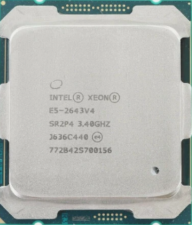 Процессор Intel Xeon E5-2643 v4 6 ядер / 12 потоков, 3,4–3,7 ГГц 20MB Socket LGA2011-3 Б/У