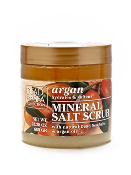 Скраб для тела с аргановым маслом и минералами Мертвого моря Dead Sea Collection Argan Mineral Salt Scrub 660 г