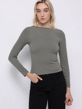Лонгслив длинный женский Colin's CL1070957SAG L Sage (8684112835426)