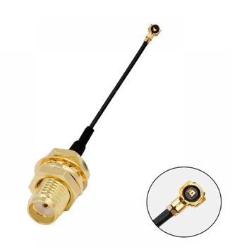 Кабель антенный IPEX uFL - SMA Female 5 см 50 мм переходник пигтейл RF1.13 для 4G 3G модемов, WiFi роутеров