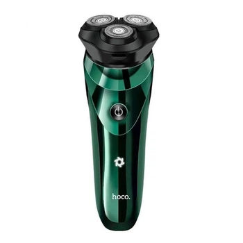 Электобритва Hoco DAR06 Plus electric razor with smart LED indicator, IPX7, 5W, 800mAh, 60min, green