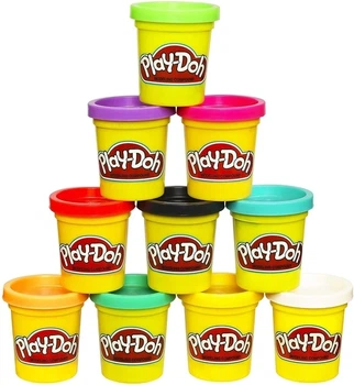 Набор пластилина Play-Doh Hasbro 10 баночек — Классический цветной пластилин для детей