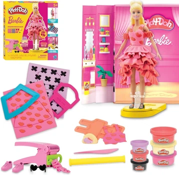 Набор для лепки Барби Показ мод Play-Doh Hasbro (G1356) — Пластилин с куклой Barbie