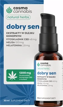 Екстракт коноплі Cosma Cannabis Good Sleep рідина 30 мл (5905679840337)