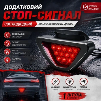 Светодиодный стоп сигнал дополнительный на задний бампер