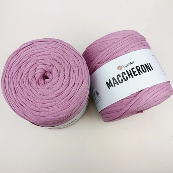 Пряжа трикотажна YARNART Maccheroni плоска для макраме рожева (№762)