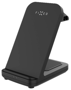 Бездротова зарядна станція Fixed Uni для iPhone, Apple AirPods Чорна FIXPOS-U-BK (8591680182077)
