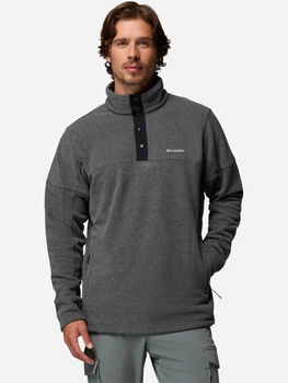 Bluza męska nierozpinana streetwear polarowa Columbia Basin Trail II 1/2 Snap Fleece 2124292013 S Grafitowa (198711509377)