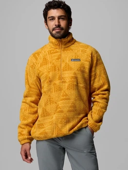 Bluza męska nierozpinana streetwear polarowa Columbia Timber Crest MTR Fleece Printed HZ 2173561735 S Żółta (199141918661)