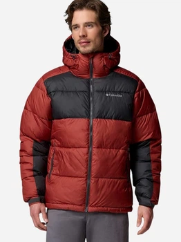 Kurtka zimowa męska pikowana Columbia Pike Lake II Hooded Jacket 2050931632 S Czerwona (199141996102)