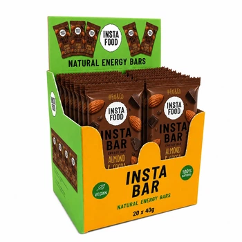 Упаковка батончиков Insta Food Миндаль какао 20 шт х 40 г