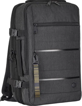 Рюкзак CAT для ноутбука 15.6", деловой, расширяемый, черный, 84503