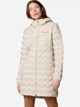 Пуховик зимний женский Columbia Delta Ridge II Long Down Jacket 2088213278 XS Бежевый (195981208788)