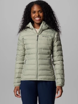 Пуховик зимний короткий женский Columbia Lake 22 II Down Hooded Jacket 2088363348 M Оливковый (195981371093)
