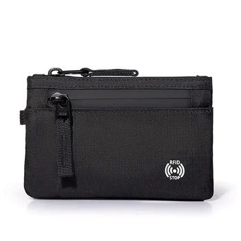 Кошелек-органайзер CL450 для карт и монет на молнии (RFID-защита, Черный)