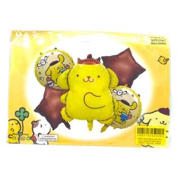 Набор воздушных шаров 5 шт для создания фотозоны Hello Kitty Pompompurin, Хелоу Китти MIC 44562