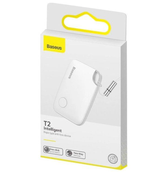 GPS трекер Bluetooth для ключей, кошелька, сумки и багажа Baseus Intelligent T2 ZLFDQT2-02 белый