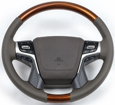 Руль в сборе GBT (светлое дерево) для Toyota Land Cruiser 200 2007-2021 гг