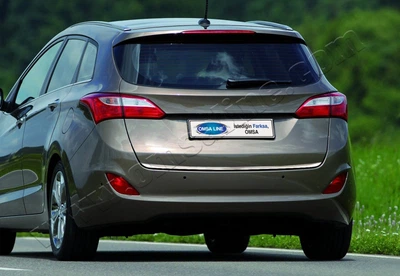 Накладка хромированная на кромку багажника Hyundai i30 SW 2012-, OmsaLine, 3219053