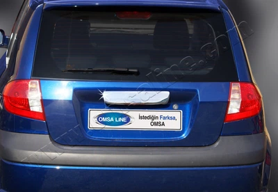 Накладка хромированная над номером Hyundai Getz 5D 2006-2011, OmsaLine, 3201053