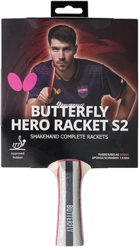 Ракетка для настольного тенниса Butterfly HERO Racket S2 Patrick Franziska (6251720002) (932285)