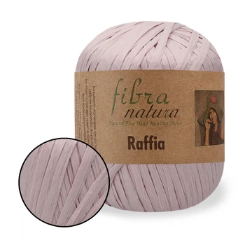 FibraNatura Raffia, Пудра №116-16, летняя пряжа для сумок, шляпок, декора, 40г/90м, 100% вискоза