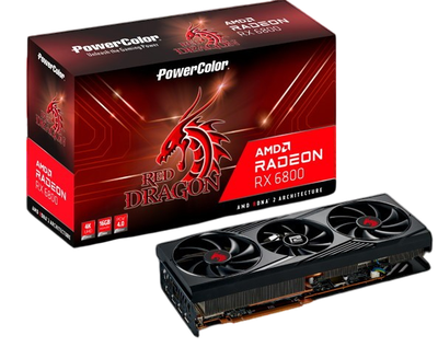 Видеокарта AMD Radeon RX 6800 16GB PowerColor Red Dragon (AXRX 6800 16GBD6-3DHR/OC) Б/У