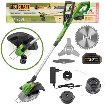 Аккумуляторный триммер Procraft PTA26BL (1 акб)