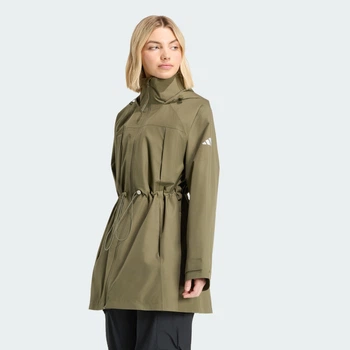Жіноча парка CITY RAIN adidas KG1529 (XL) зелений (4068805131851)