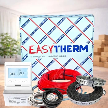 Комплект теплого пола EasyTherm Easycable EC 18 Вт/м с программируемым терморегулятором E51 - 14,7 м2 - 21,7 м2 (2430 Вт)