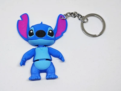 Брелок Стіч Рухомий Stitch Mini Flexi Articulated Cute Figure 7 См 3Д Друк