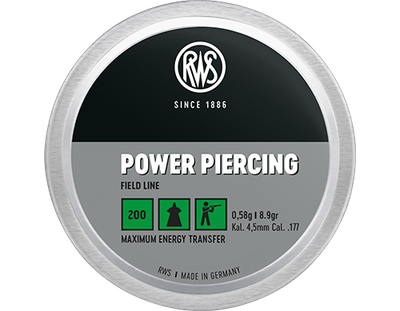 Пульки RWS PowerPiercing 0,58 гр.200 шт кал.4,5 мм