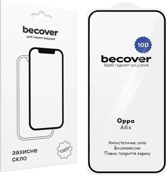 Защитное стекло BeCover для Oppo A6x 10D Black (BC_716109)