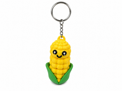 Брелок Кукуруза Гибкая Flexi Corn on the Cob Keychain 8 См 3Д Печать