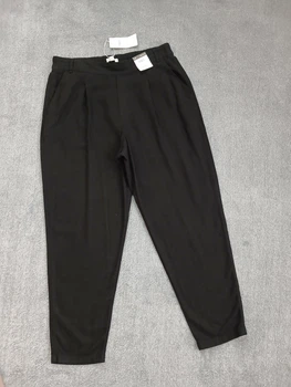 Жіночі лляні штани M&S (Marks & Spencer) р. UK 14 чорні