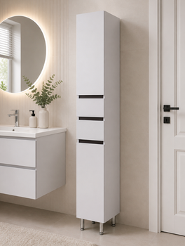Пенал для ванної Vivia Амалія Д2 Ш2 185×40×33 см, підлоговий, білий