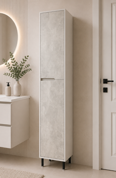 Пенал для ванної Vivia Loft Д2 185×40×33 см, підлоговий, бетон
