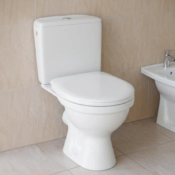Унитаз компакт Mito (Cersanit) 114 Merida МR010 3/6 625x370 округлый, с сиденьем, белый