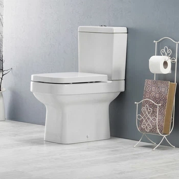 Унитаз компакт CeraStyle Noura 410х357 прямоугольный, с функцией биде, белый (АР000040716)