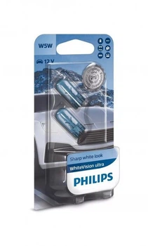 Автолампа W5W WhiteVision ultra 12V 5W W2,1x9,5d (блистер 2шт)