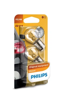 Автолампа P21/4W Standard 12V 21/5W BAZ15d (блистер 2шт)