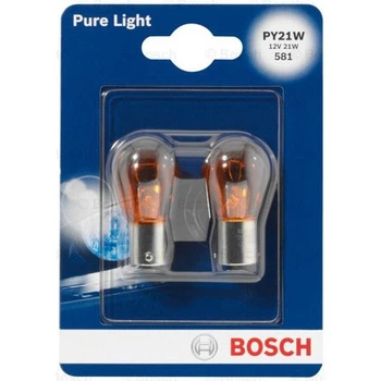 Автолампа PY21W Pure Light 12V 21W BAU15s (блистер 2шт)