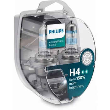 Автолампа H4 X-tremeVision Pro+150% 12V 55W PX26d (блистер 2шт)