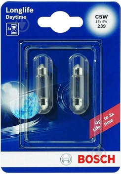 Автолампа C5W Longlife Daytime 12V 5W SV8,5-8 (блистер 2шт)