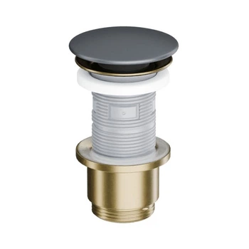 Донный клапан Excellent Design Click-Clack 1 1/4" для умывальника и биде, графит матовый (ARIN.1485.K.01.GRMGB)