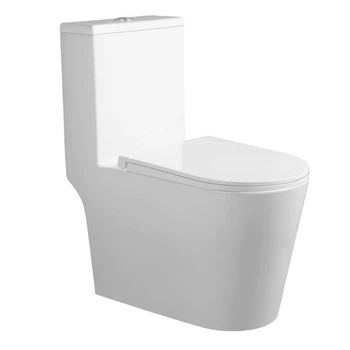 Унитаз-моноблок Mixxus Bevel-0406-T1 Tornado 1.0 8 л с сиденьем микролифт, белый глянцевый (MI6729)