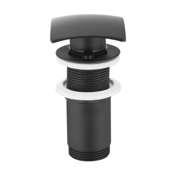 Донный клапан KFA Armatura 1 1/4" для раковины, черный (660-453-81)