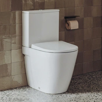 Унитаз компакт Roca Ona 675x370 овальный, с сиденьем Soft Close, белый (A342687000)