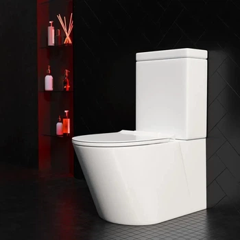 Унитаз компакт VOLLE Nemo 710x360 полукруглый, с сиденьем, белый глянцевый (13-17-377)