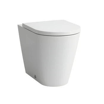 Унитаз под инсталляцию Laufen KARTELL 560x370 полукруглый, с сиденьем, белый (H8233370000001/H8913330000001)